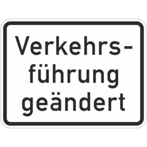 Verkehrszeichen 1008-31 Verkehrsführung geändert | gemäß StVO