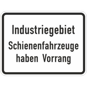 Verkehrszeichen 1008-32 Industriegebiet Schienenfahrzeuge ... | gemäß StVO