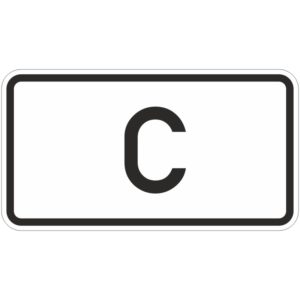 Verkehrszeichen 1014-51 Tunnelkategorie “C” | gemäß StVO