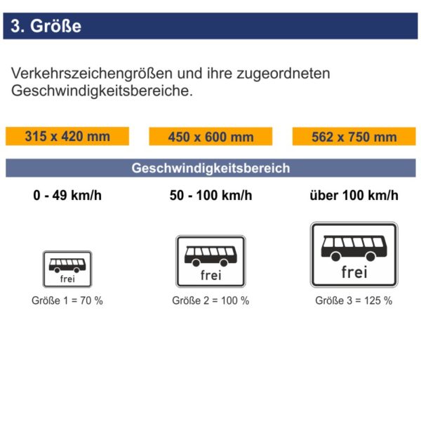 Verkehrszeichen 1024-14 Kraftomnibus frei | Größen