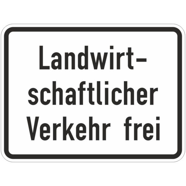 Verkehrszeichen 1026-36 Landwirtschaftlicher Verkehr frei | gemäß StVO