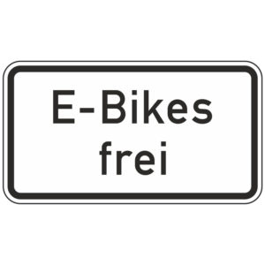 Verkehrszeichen 1026-63 E-Bikes frei | gemäß StVO