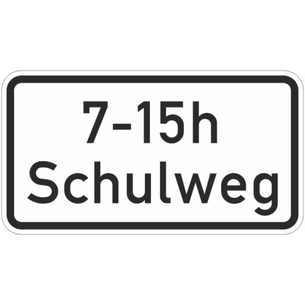 Verkehrszeichen 1040-36 Schulweg i. V. m. zeitlicher Begrenzung | gemäß StVO
