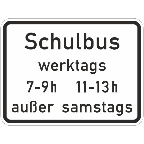 Verkehrszeichen 1042-36 Schulbus (tageszeitliche Benutzung) | gemäß StVO