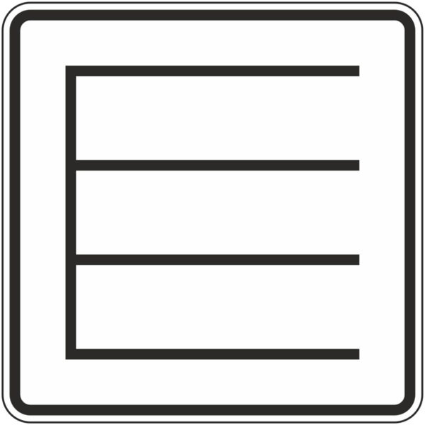 Verkehrszeichen 1053-38 Querparken als Sinnbild | gemäß StVO