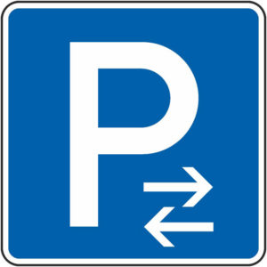 Verkehrszeichen 314-31 Parken Mitte (Aufstellung links) | gemäß StVO