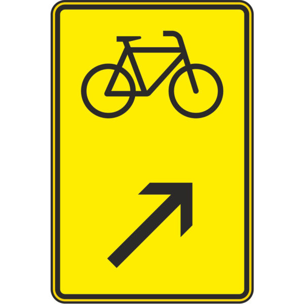 Verkehrszeichen 422-27 Wegweiser für Radverkehr, rechts einordnen | gemäß StVO