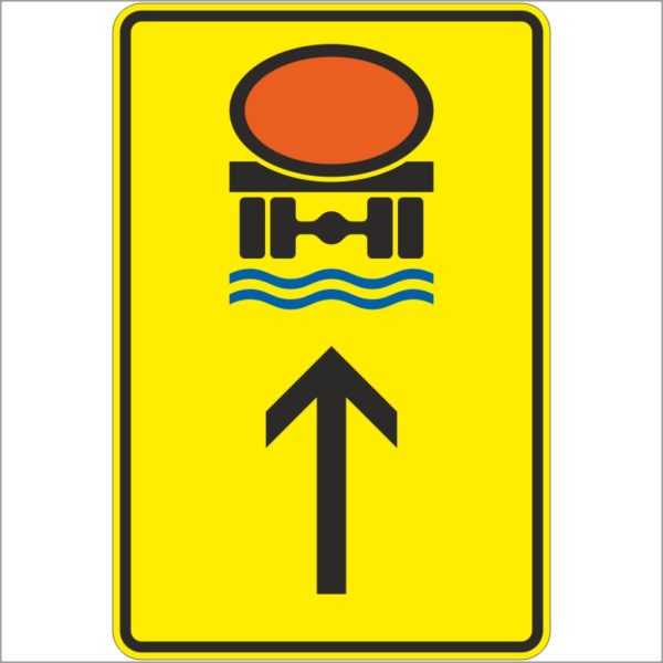 Verkehrszeichen 422-34 Wegweiser für Fahrzeuge mit wassergefährdender Ladung, geradeaus | gemäß StVO