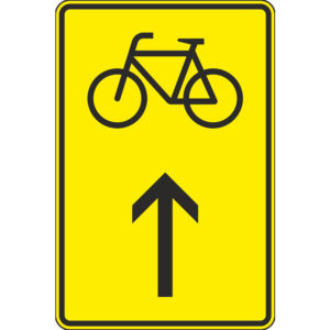 Verkehrszeichen 422-36 Wegweiser für Radverkehr, geradeaus | gemäß StVO