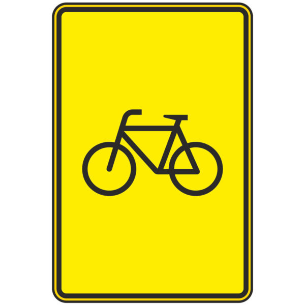 Verkehrszeichen 442-53 Vorwegweiser für Radverkehr, ohne Pfeilsymbol | gemäß StVO