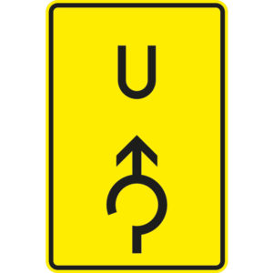 Verkehrszeichen 455.1-31 Ankündigung oder Fortsetzung der Umleitung, im Kreisverkehr geradeaus | gemäß StVO