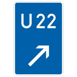 Verkehrszeichen 460-22 Bedarfsumleitung rechts einordnen | gemäß StVO