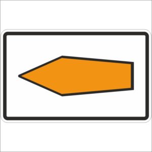 Verkehrszeichen 467.1-10 Umleitungspfeil (Streckenempfehlung) linksweisend | gemäß StVO