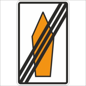 Verkehrszeichen 467.2 Umleitungspfeil Ende (Ende einer Streckenempfehlung) | gemäß StVO