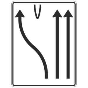 Verkehrszeichen 501-17 Überleitungstafel ohne Gegenverkehr | gemäß StVO