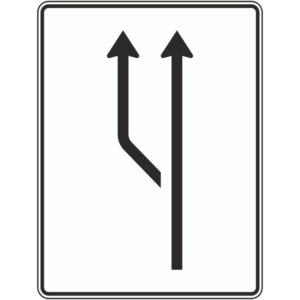 Verkehrszeichen 541-10 Aufweitungstafel ohne Gegenverkehr | gemäß StVO