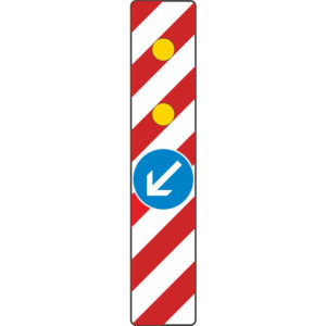 Verkehrszeichen 605-14 Warnlichtbake mit integriertem Zeichen 222 | gemäß StVO