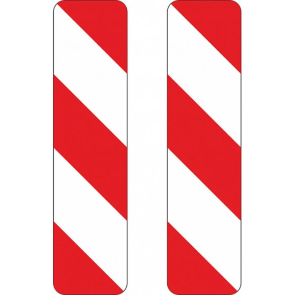 Verkehrszeichen 605-41 und 605-45 Schraffenbake doppelseitig  | gemäß StVO