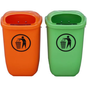 Abfallbehälter 50 Liter aus Kunststoff - Typ 041135