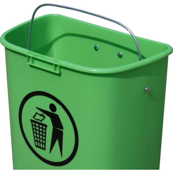 Abfallbehälter 50 Liter aus Kunststoff - Typ 041135 | Deckel abnehmbar