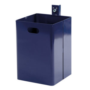 Abfallbehälter offen - mit Befestigungsschiene - Typ 7049-20 | kobaltblau