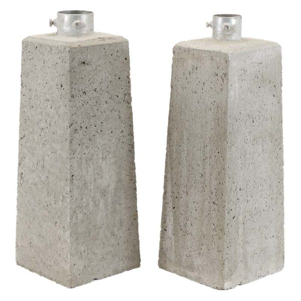 Betonsockelsteine & Schilderfundamente mit Stellschrauben | mit 60er oder 76er Rohr