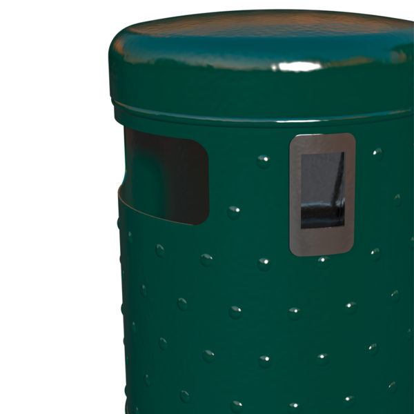 Abfallbehälter mit Bodenentleerung - Typ 7022 | Detail Ascher