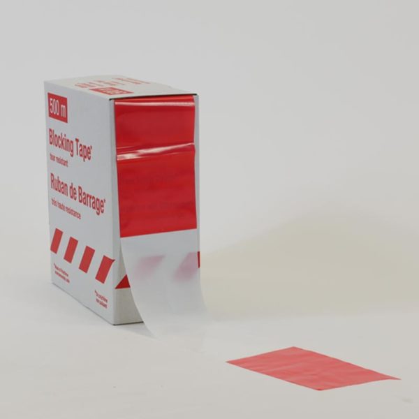 Absperrband rot/weiß | praktisches Abrollen aus dem Karton