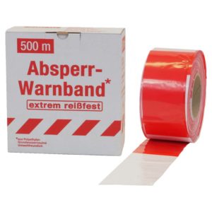 Absperrband rot/weiß