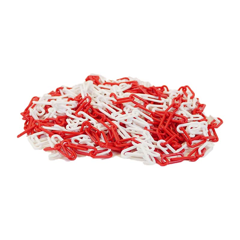 Absperrkette Kunststoffkette Warnkette rot+weiß Ø 6mm lfm Preis pro Meter Absperrkette Kunststoffkette Warnkette rot+weiß Ø 6mm lfm Preis pro Meter