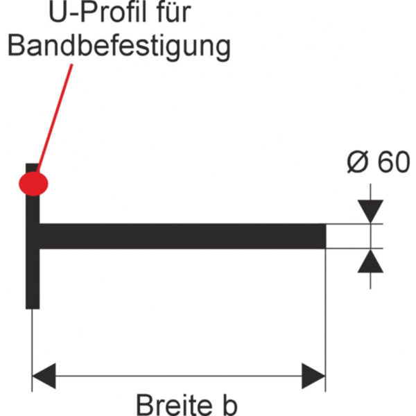 Ausleger für Bandbefestigung