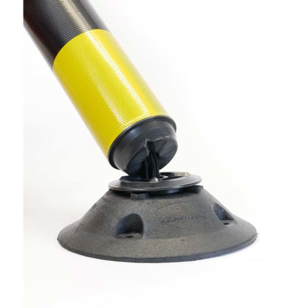 Leitzylinder FlexPin schwarz/gelb | selbstaufrichtend dank Kippgelenk