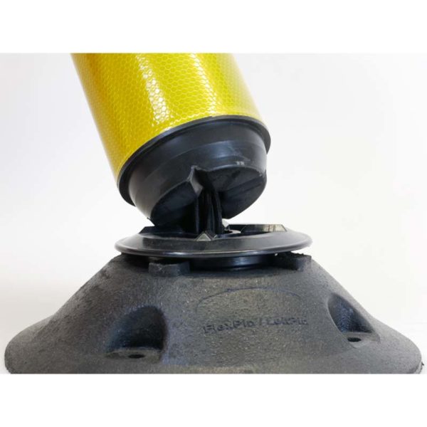 Leitzylinder FlexPin schwarz/gelb | äußerst flexibel durch gummi Seilzug