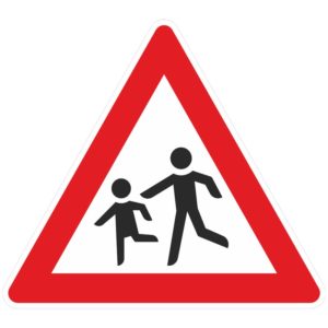 Verkehrszeichen 136-10 Kinder, Aufstellung rechts | gemäß StVO