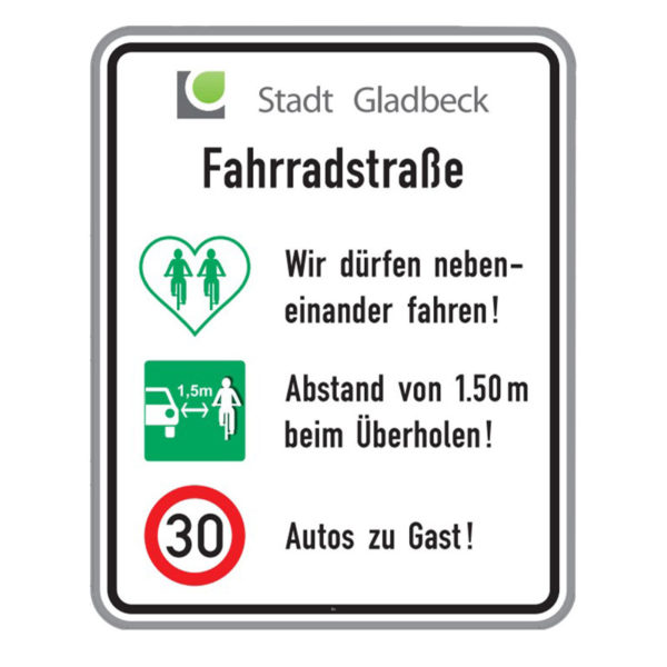 Sonderschild - Fahrradstraße