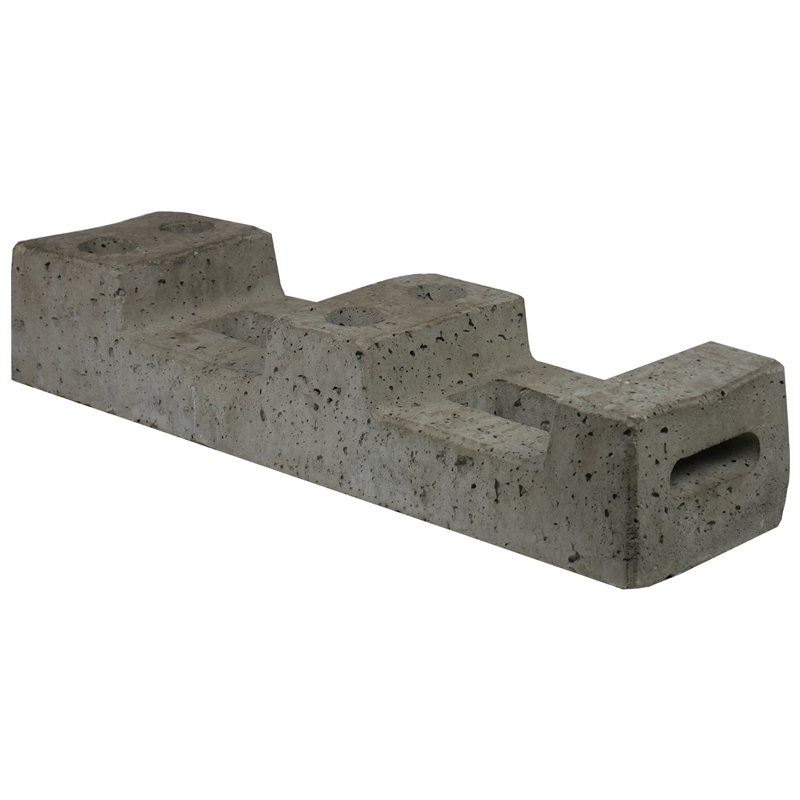Bauzaunfuß aus Beton mit 4 Löchern – 25 kg