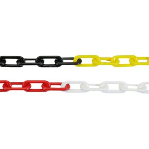 Absperrkette MNK-Güte 8 | erhältlich in rot/weiß oder gelb/schwarz