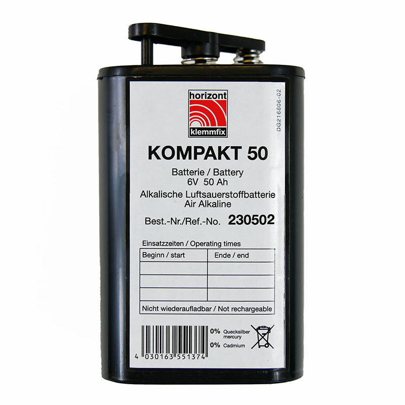 Luftsauerstoff-Batterie Kompakt 50, 6V- / 50Ah