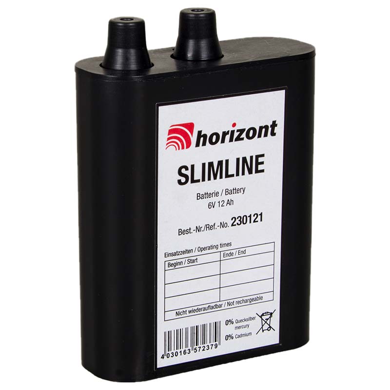 Luftsauerstoff-Batterie SLIMLINE, 6V- / 12Ah