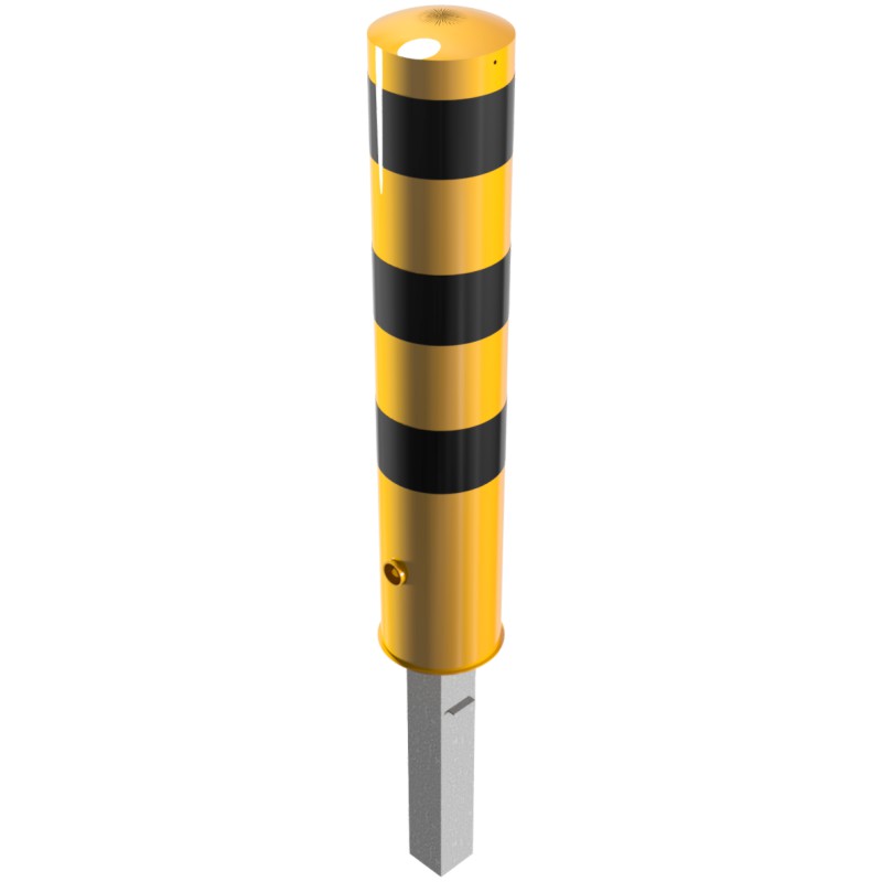 Rammschutz-Poller Ø 193 mm, herausnehmbar, gelb-schwarz