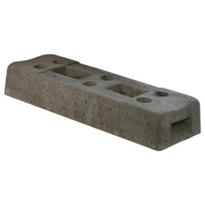 Bauzaunfuß aus Beton mit 6 Löchern - 36 kg