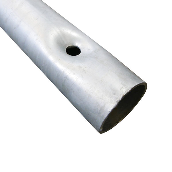 Baumschutzbügel aus Stahlrohr Ø 48 mm | Endrohr mit Borungen für Erdanker
