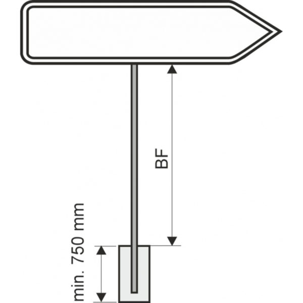 Rohrrahmen Pfeil | Skizze