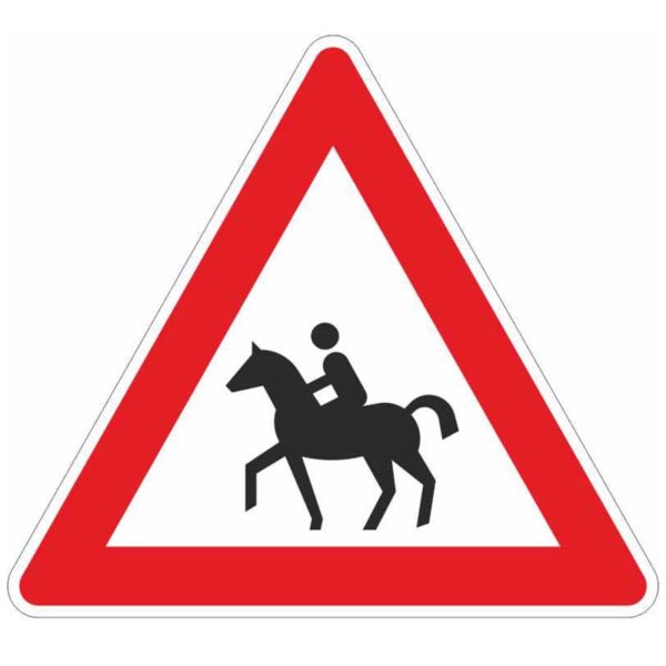 Verkehrszeichen 101-13 Reiter, Aufstellung rechts | gemäß StVO
