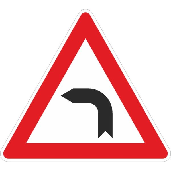 Verkehrszeichen 103-10 Kurve links | gemäß StVO