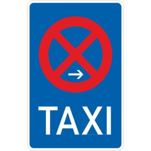 Verkehrszeichen 229-20 Taxenstand Ende, Aufstellung rechts | gemäß StVO