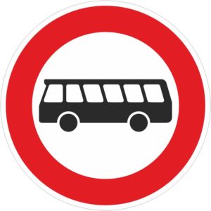 Verkehrszeichen 257-54 Verbot für Kraftomnibusse | gemäß StVO