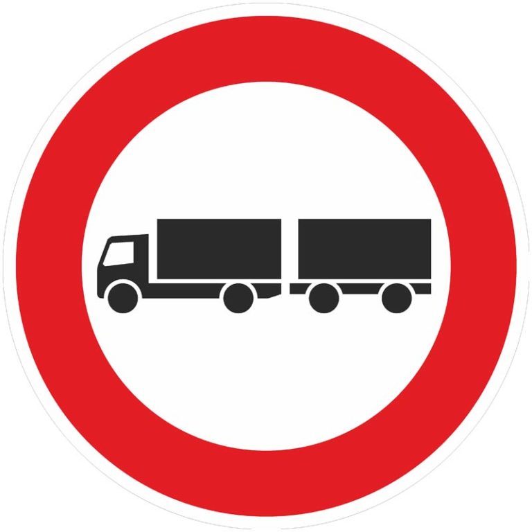 Verkehrszeichen 262 Tatsächliche Masse gemäß StVO