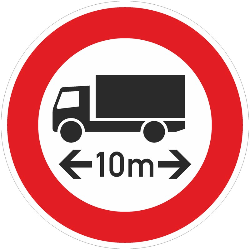 Verkehrszeichen 264 Tatsächliche Breite Ihr Strassenausstatter