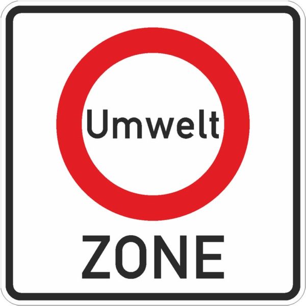 Verkehrszeichen 270-1 Beginn einer Verkehrsverbotszone zur Verminderung schädlicher Luftverunreinigungen in einer Zone | gemäß StVO